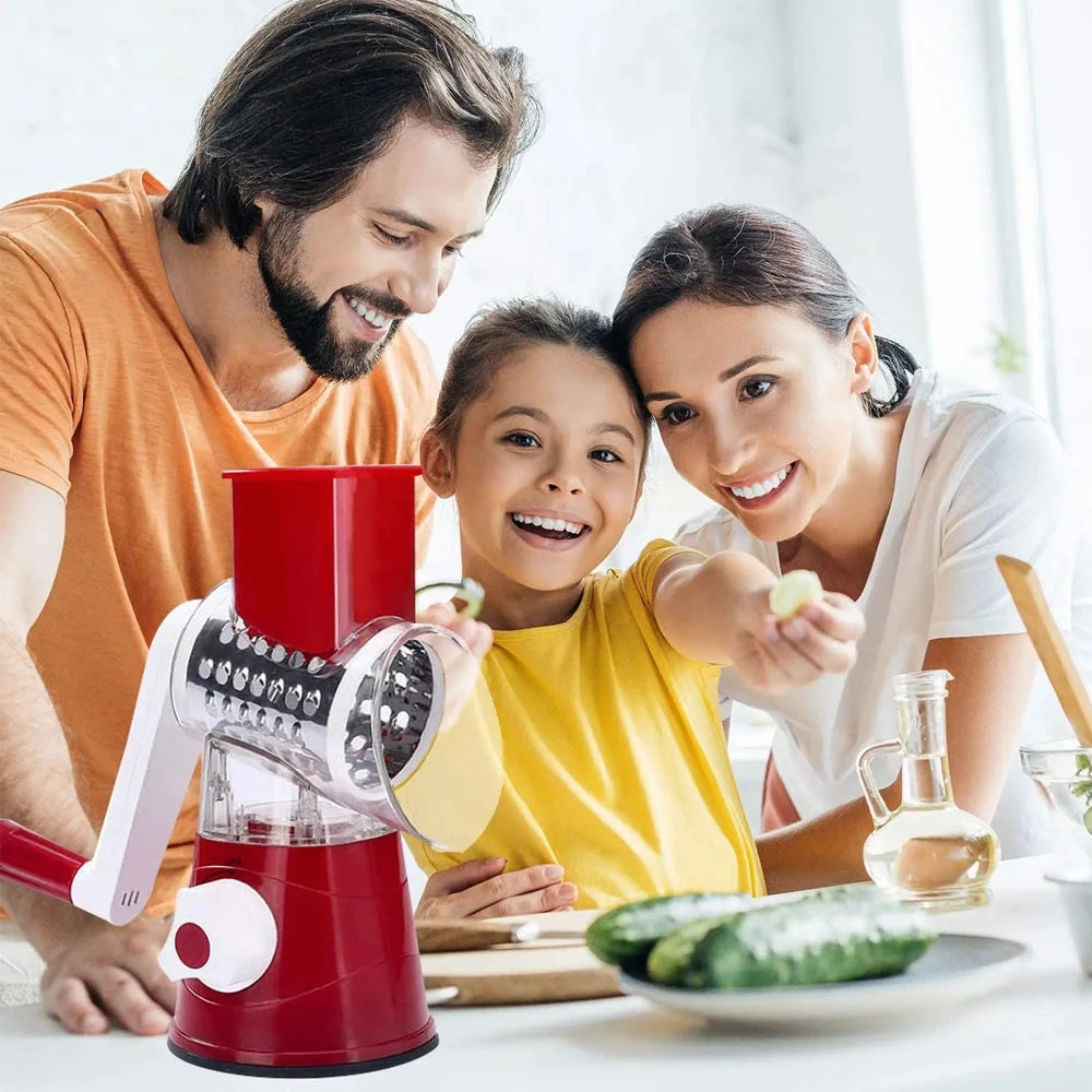 Multifunctional Roller Vegetable Cutter- Hand Crank