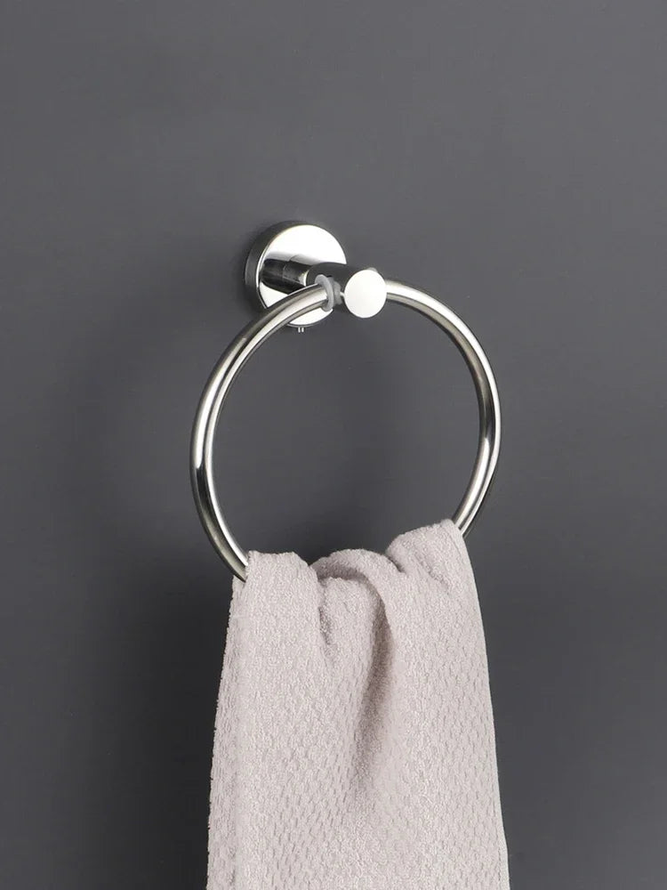 Round Towel Ring – Wall-Mount Bathroom Holder