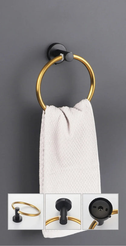 Round Towel Ring – Wall-Mount Bathroom Holder