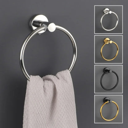 Round Towel Ring – Wall-Mount Bathroom Holder