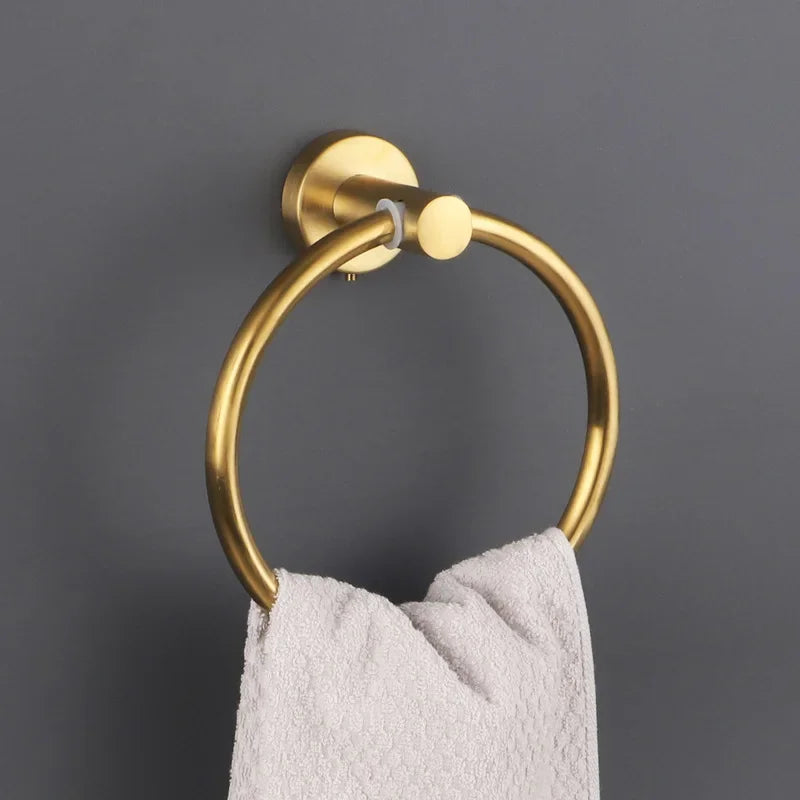 Round Towel Ring – Wall-Mount Bathroom Holder